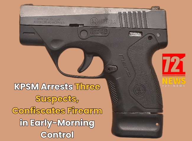 Suspects, Confiscates Firearm