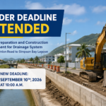 Tender Submission Deadline Extended for Drainage System Cole Bay -Union Road to Simpson Bay Lagoon