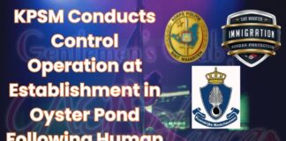 KPSM Conducts Control Operation at Establishment in Oyster Pond Following Human Trafficking Information