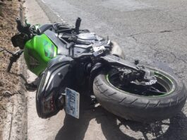 Motorcyclist Seriously Injured in Single-Vehicle Accident