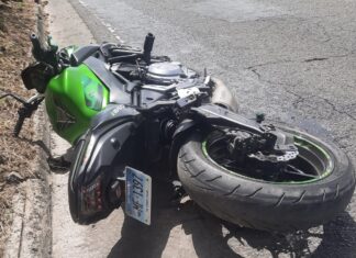 Motorcyclist Seriously Injured in Single-Vehicle Accident