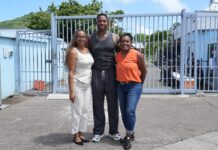 Kalian Sams makes first Statia visit to connect roots and inspire youth