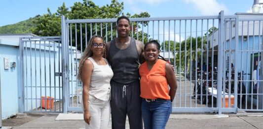 Kalian Sams makes first Statia visit to connect roots and inspire youth