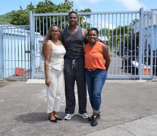 Kalian Sams makes first Statia visit to connect roots and inspire youth