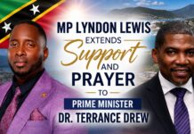 MP Lyndon Lewis, Extends Support and Prayer to Prime Minister Dr. Terrance Drew