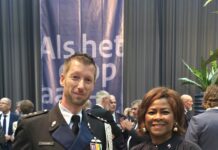Minister Plenipotentiary Arrindell Attends Ceremonial Change of Command Royal Netherlands Marechaussee