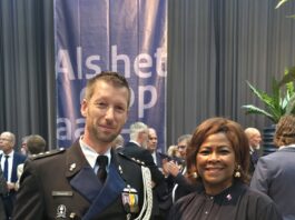 Minister Plenipotentiary Arrindell Attends Ceremonial Change of Command Royal Netherlands Marechaussee