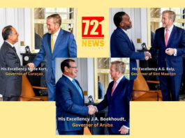 King receives Caribbean governors at Huis ten Bosch