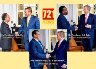 King receives Caribbean governors at Huis ten Bosch
