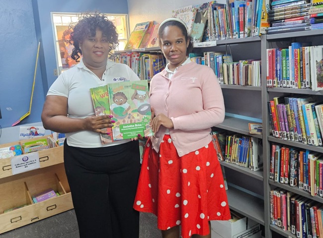 Pure Ocean Health Clinic Donates Local Books to Sint Maarten Library