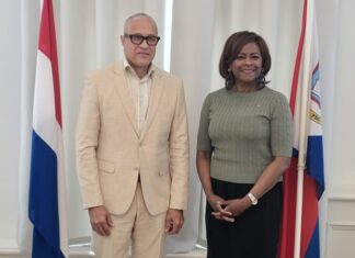 Minister Plenipotentiary Arrindell Receives Courtesy Visit from Walle Chairman of the Integrity Chamber Supervisory Council