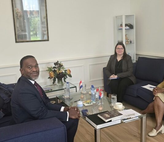 Minister Plenipotentiary Arrindell Meets with Governor Baly. Discuss EU Funding Opportunities & Ways to Address Brain Drain