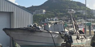 Explosion at boat yard on Wellsburg street in Cole Bay