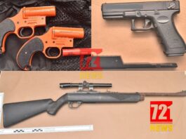 Suspect Arrested During Routine Control; Four Firearms Confiscated During House Search
