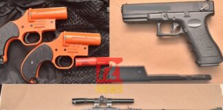 Suspect Arrested During Routine Control; Four Firearms Confiscated During House Search