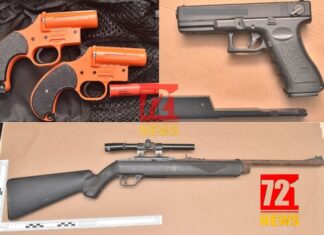 Suspect Arrested During Routine Control; Four Firearms Confiscated During House Search