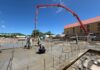 Foundation poured for new Soualiga Marketplace