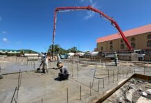Foundation poured for new Soualiga Marketplace