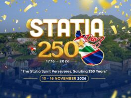 King Willem-Alexander, Prime Minister Jetten Mark and State Secretary for Interior Affairs and Kingdom Relations, Eric van der Burg, 250th Anniversary of The First Salute on St. Eustatius