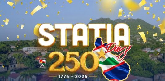 King Willem-Alexander, Prime Minister Jetten Mark and State Secretary for Interior Affairs and Kingdom Relations, Eric van der Burg, 250th Anniversary of The First Salute on St. Eustatius