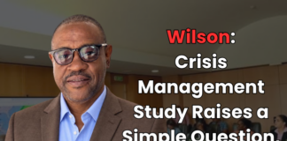 Wilson: Crisis Management Study Raises a Simple Question, What Are We Doing About It?