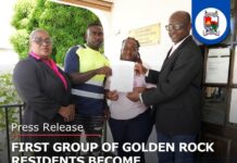 First Group of Golden Rock Residents Become Homeowners Following Years of Efforts