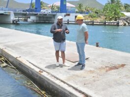 Immigration and Maritime services, temporarily relocated to ferry dock at PJIA during Simpson Bay dock refurbishment