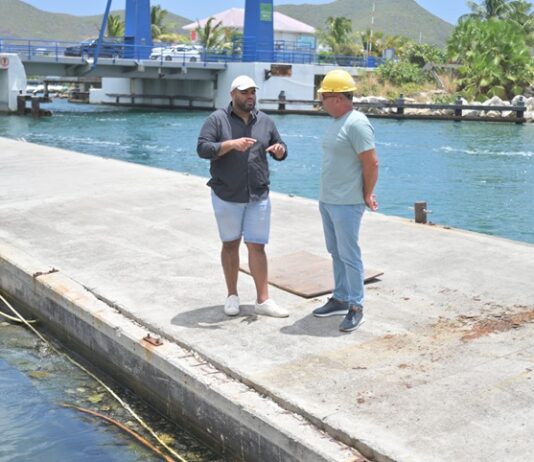 Immigration and Maritime services, temporarily relocated to ferry dock at PJIA during Simpson Bay dock refurbishment
