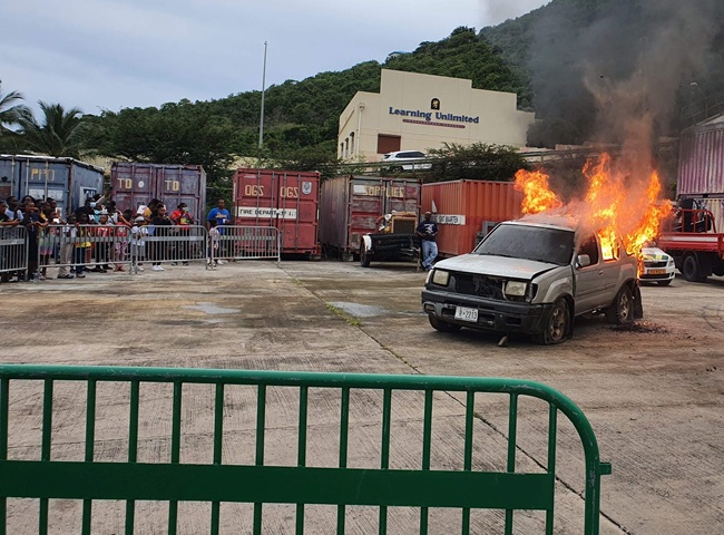 MinAGZ Fire Dept Open House Truck Fire pix2