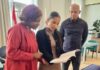 Minister Plenipotentiary Arrindell Meets Local Authors Dwight Williams and Claudine Williams Wescot
